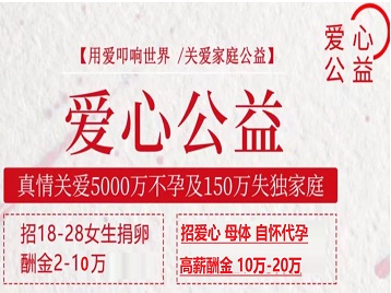 兰州市捐卵助孕生子 爱心志愿者招募